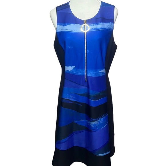 DKNY Scuba Fit And Flare Dress - Picture 2 of 9